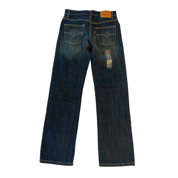 NWT Levis 514 Straight Leg Mid Rise Jeans Pockets Womens Size 14 Dark Wash - Picture 2 of 14